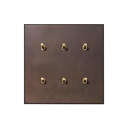 Heritage Bronze 6 Gang 20A 2 Way Retractive Toggle Switch - The Palaces Collection
